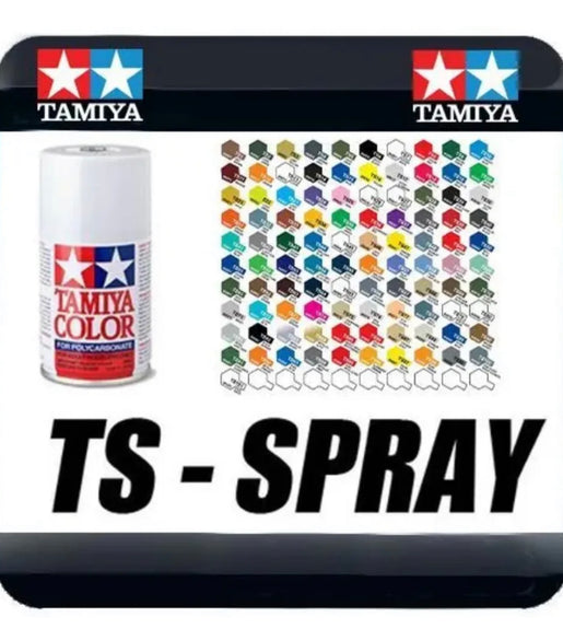 Tamiya TS Plastic Spray Paint 100ml TS-1 to TS-80